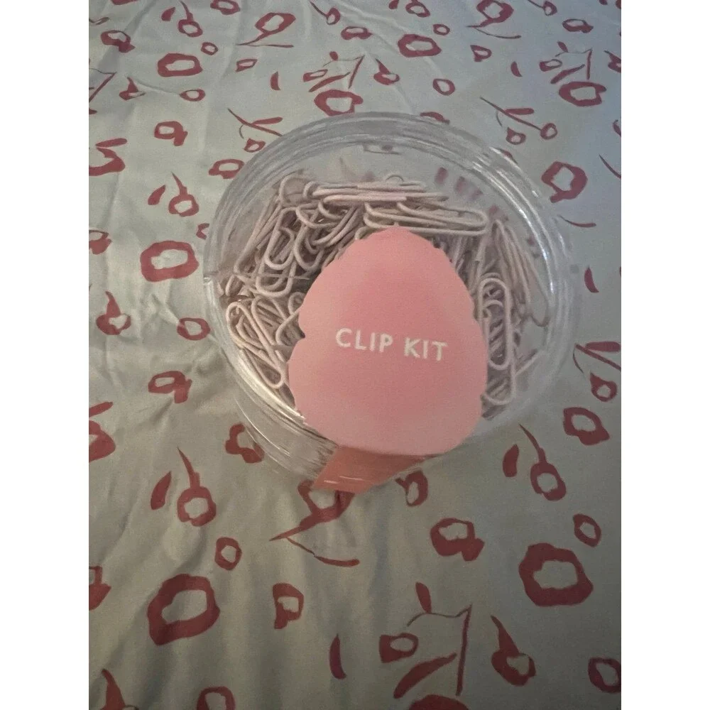 pink office supplies